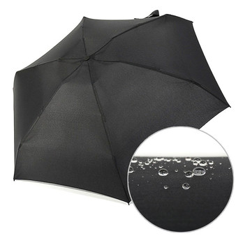 Outdoor 1-2 People Portable Mini Five Folding Umbrella Rain Waterproof Anti-UV Sunshade Pocket Parasol