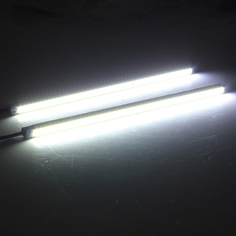 20cm COB LED DRL Daytime Running Lights Car Driving Fog Strip Lamp 12V 5W White 2PCS