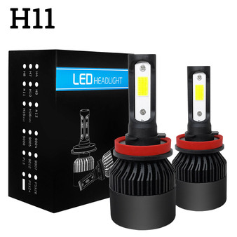 72W 8000LM LED Car Headlights Bulbs Fog Lamps H1 H4 H7 H8/H9/H11 9005 9006 IP68 6000K 2PCS