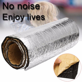 100cmx50cm Car Sound Proofing Deadening Anti-noise Insulation Heat Glass Fiber Cotton