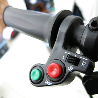 22mm Handlebar Light Horn On/Off Signal Indicator Switch For Motorcycle E-bike