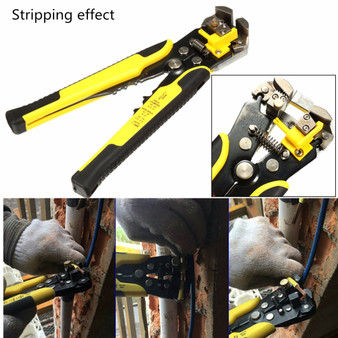 8 inch Adjustable Wire Cable Stripper Automatic Cutter Plier Electricians Crimping Tool