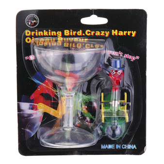 Novelty Dippy Drinking Bird With Plastic Glass