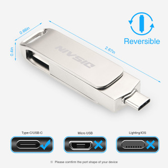 DISAIN Type-C USB-C USB 3.0 32GB 64GB 128GB 256GB OTG Flash Drive For Type-C Smart Phone Samsung Galaxy Note 10 S10+ Huawei P30 Laptop MacBook