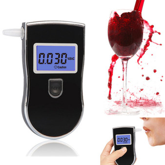 EDC Portable LCD Advance Police Digital Breath Alcohol Tester Breathalyzer Analyzer Detector