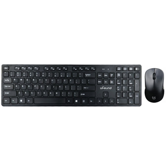 uFound R752 2.4G Wireless Keyboard & Mouse Set Business Office Silent 106 Keys Keyboard 1200DPI Mouse Kit for Mac Windows