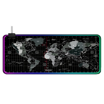 RGB Mouse Pad Soft Rubber Anti-slip Gaming Keyboard Mouse Pad Desktop Protective Mat for Home Office