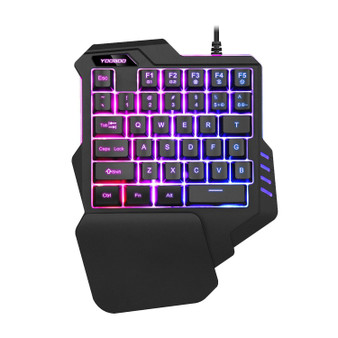 Yougui G92 Single Hand Mechanical Keyboard 35 Keys One Hand Left Hand Mobile Game USB Keyboard for Computer Laptop PC