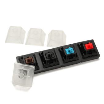 4 Clear caps and 4 Cherry MX Switch Keycap Sampler Tester Kit