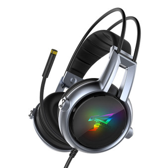 Somic E95-20 USB Virtual 7.1 Gaming Headphone Soft Flexible Stereo Vibration Wired Over Ear Headset with Mic with RGB LED Light (Black)