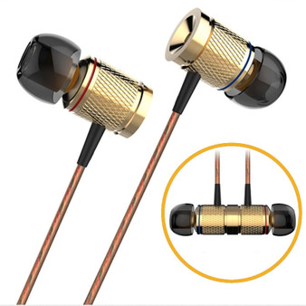 Plextone DX2 3.5mm Wired Control Earphone Metal Stereo Gaming Sports Music In-ear Headphone with Mic