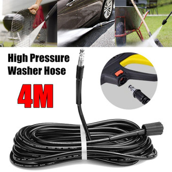 4M High Pressure Washer Hose Black 130Bar Washing Machine Car Wash For VAX