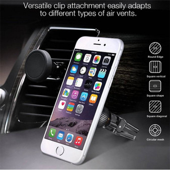 Bakeey 360 Degree Rotation Magnetic Car Air Vent Mount Holder for iPhone 8 X Xiaomi Mobile Phone