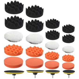 7pcs 4/5/6/7 Inch Sponge Polishing Waxing Buffing Pads Set for Car polisher Polishing Tool