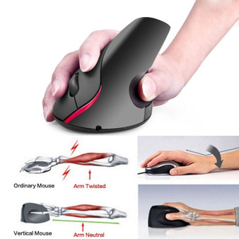 HXSJ A889 2.4GHz Wireless Rechargeable Vertical Gaming Mouse Ergonomic Design 2400DPI Mice