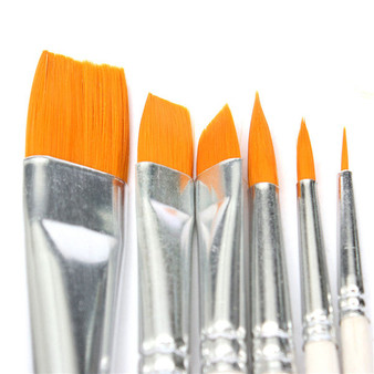 6 PCS Professional Drawing Set Acrylic Oil Watercolors Artist Paint Brushes
