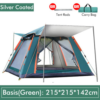 IPRee® 4-6 Person Tent Auto Setup Waterproof Windproof Ventilation Anti-mosquito Camping Tent Carpa