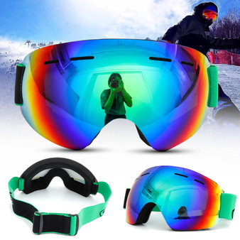 Mens Womens Ski Snowboard Goggles Unisex Anti Fog UV