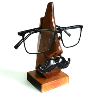 Wooden Nose Shaped Sunglasses Spectacles Eye Glasses