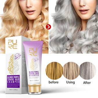 PURC PURPLE SHAMPOO FOR BLONDE SILVER GRAY HAIR Conditioners