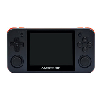 ANBERNIC RG350P 16GB 6000 Games Video Game Console with 32GB Memory Card 3.5 inch IPS HD OLeophobic Toughened Screen 64 Bit DDR2 512M Retro Handheld Video Game Player for PS1 GBA SFC MD