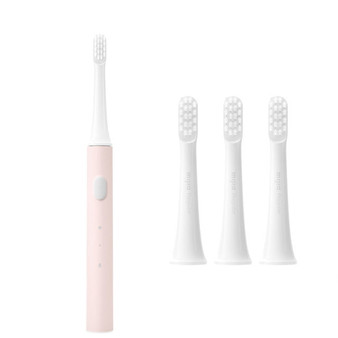 XIAOMI Mijia T100 Pink Sonic Electric Toothbrush Set Deep Cleaning Oral Care Tooth Brush With 3 Replacement Heads