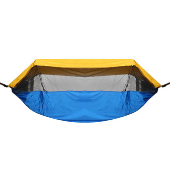 290x140cm Outdoor Double Hammock Hanging Swing Bed With Mosquito Net Max Load 300kg Camping Hiking