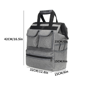 Multifunctional Oxford Cloth Double Shoulders Tool Bag Storage Backpack Bags Electricians Maintain Portable Tool Bags