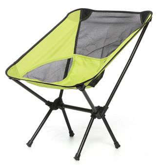 ZANLURE Portable Folding Fishing Chair Outdoor Foldable Camping Chair Collapsible Beach Chair