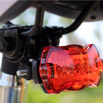 BIKIGHT 5 LED 7 Modes Bike Tail Light Cycling Bicycle Rear Lamp Night Safety Warning Lantern