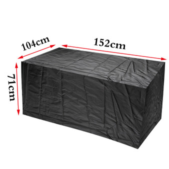 Outdoor Furniture Cover Waterproof Rectangular Table Protective Cover
