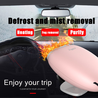 2 In 1 Car Heater Cooler Fan 12V 150W Portable Auto Windshield Demister Defroster Dryer