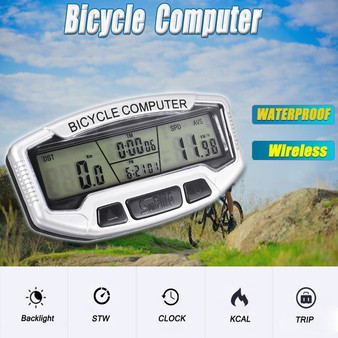 Sunding Wireless Waterproof LCD Bicycle Bike Cycling Computer Odometer Speedometer Backlight