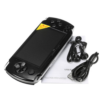 4.3inch HD Screen 8G 32 Bit Portable Handheld Game Console Player 10000+ Retro Games  (Black)