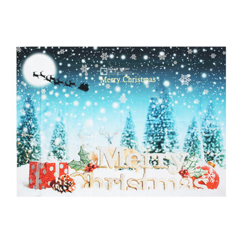 5x7FT Merry Christmas Snow Gift Photography Backdrop Background Studio Prop