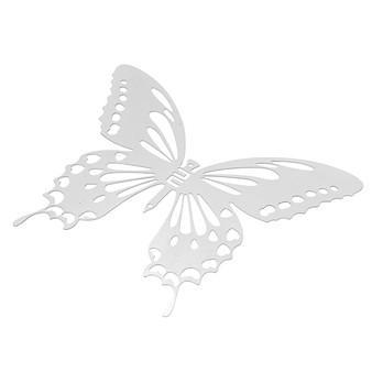 10Pcs 3D Stainless Butterfly Wall Stickers Silver Mirror Decals Mural Home Decorations