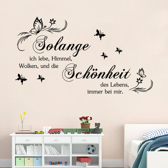 Wall Sticker Butterfly Quotes Decals Stickers Living Study Room Art Home Decor