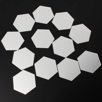 12Pcs 8cm Mirror Wall Sticker Hexagon Removable Acrylic 3D Mirror DIY Home Room Decor Art