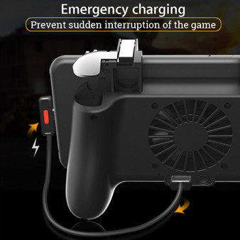 4 In 1 Cooling Fan Radiator Charging Handle Gamepad Joystick Holder for Mobile Phone