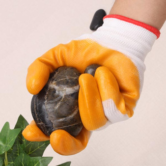 Nylon Nitrile Rubber Gardening Gloves Labor Safety Working Gloves