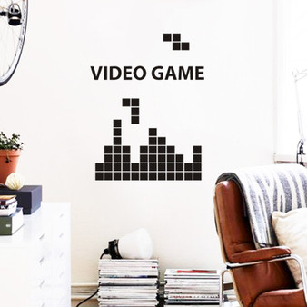 Hot Play VIDEO GAME For Kids Rooms Decoration Removable Vinyl Stickers Art Mural Wallpaper Removable Wall Stickers Room Bedroom Nursery Vinyl Wall Decal DIY Art Decorative Wall Stickers