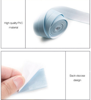 Honana DX-121 255cm PVC Gap Anti-fouling Waterproof Sticker Seal Ring Strip Dust-proof Kitchen Toilet Wall Tape