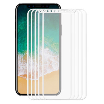 5 Packs Bakeey 3D Soft Edge Carbon Fiber Tempered Glass Screen Protector Film For iPhone XS/X