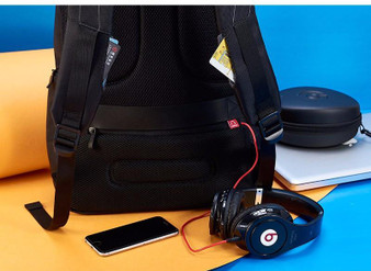 Waterproof Men Backpack USB Charging College Students Bag Laptop Backpack school bag for 13.3 to 17.3 inch