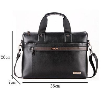 Men Business Shoulder Leather Bag Men Messenger Bags Computer Laptop Handbag