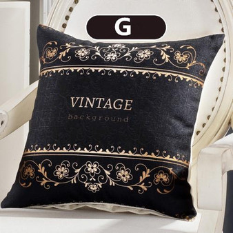 45cm x 45cm - Butterfly Vintage Black Brown Pillow Cushion Cover for Home Decor 51402