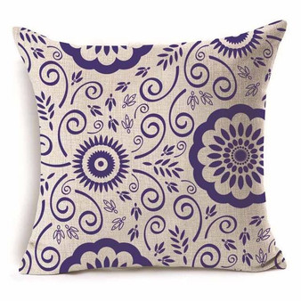 45*45cm Geometric Pattern Cotton Throw Pillow Cushion Cover - 40229