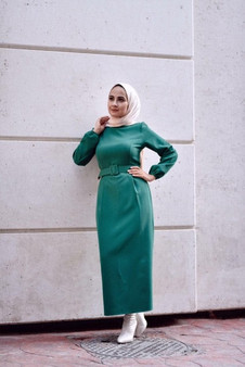 Belted Hijab Dress Abayas For Women Muslim Fashion Hijab Dress Kaftan Islamic Clothing 2021 Musulman Ensembles  Femme Vestidos