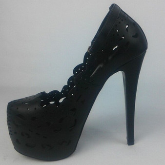 SHOFOO shoesBeautiful and fashionable women's shoes, about 14.5 cm high-heeled shoes, round toe pumps. SIZE:34-45