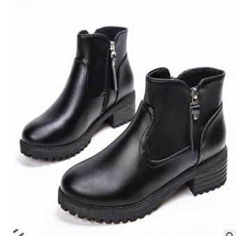Women ankle boots women's casual shoes side zipper round head boots spring and autumn women's fashion comfortable shoes